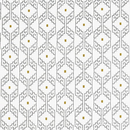 Our Corner Mica by Carole Fabric Moonstone 75% Cotton, 25% Spun Polyester India  5" V, 5 3/4" H 52"  - Fabric Carolina -
