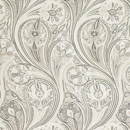 Tempting Thoughts Stone by Carole Fabric In The Details 50% Polyester, 42% Cotton, 8% Linen India 9,000 Wyzenbeek Double Rubs 27 1/4" V, 13 3/4" H 54"  - Fabric Carolina -