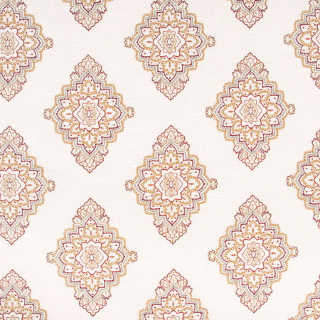 My Alibi Mesa by Carole Fabric VIBRANCE 55% Linen, 45% Rayon China Passes 30,000 Double Rubs Wyzenbeek </p><p>Repeat: 15 1/2" V, 17 3/4" H 53" - Fabric Carolina -