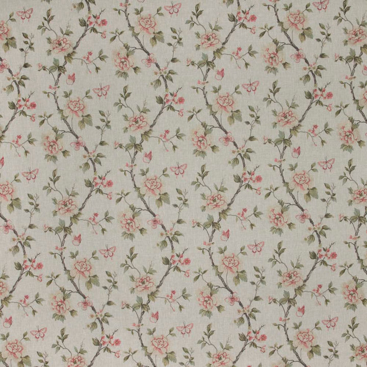Summer Magic Woodrose by Carole Fabric Summer Garden 52% Polyester, 48% Cotton India N/A Horizontal: 165 and Vertical: 18 51 - Fabric Carolina -