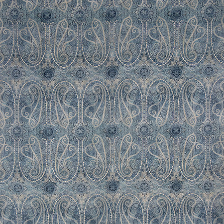 Narrow Corridor Indigo by Carole Fabric Well Suited 55% Linen, 45% Rayon 50,000 Wyzenbeek Double Rubs 25" V, 13 1/2" H 55" - Fabric Carolina -