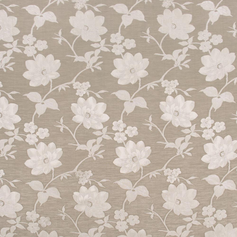 Proper Pose Latte by Carole Fabric Coconut Cream 67% Polyester, 33% Cotton India Passes 30,000 Double Rubs Wyzenbeek Horizontal: 1375 and Vertical: 135 54 - Fabric Carolina -