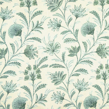 Need More Thyme by Carole Fabric Serene Green 72% Polyester, 28% Cotton 51,000 Wyzenbeek Double Rubs 18 3/4" V, 18 1/2" H 55.5" - Fabric Carolina -