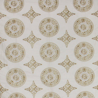 In The Moment Beige by Carole Fabric Golden Sunrise 85% Viscose, 15% Polyester India N/A Horizontal: 10" and Vertical: 7 1/2" 51" - Fabric Carolina -