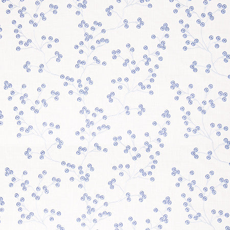 Sweet Treat Cornflower by Carole Fabric Bluebell 73% Cotton, 27% Polyester India  9 1/8" V, 18 1/4" H 54.5"  - Fabric Carolina -