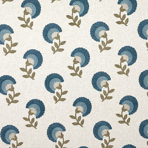 Kindly Expression Prussian by Carole Fabric