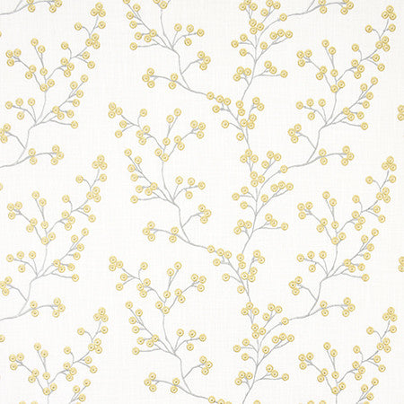 Sweet Treat Dandelion by Carole Fabric Moonstone 73% Cotton, 27% Polyester India  9 1/8" V, 18 1/4" H 54.5"  - Fabric Carolina -