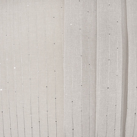 Let You Go Natural by Carole Designer Fabric Sheer Luxury 91% Polyester, 9% Cotton-Weighted Hem TURKEY N/A 1" V 120" - Swanky Fabrics -