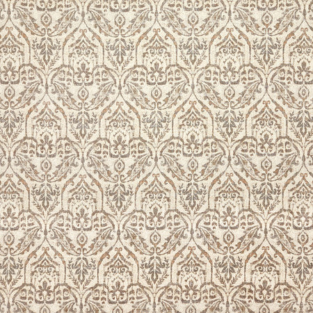 In The Mirror Leather by Carole Fabric Neutral Ground 36% Polyester, 26% Cotton, 22% Viscose, 16% Linen China  18" V, 4 1/2" H HD 56 1/4""  - Fabric Carolina -