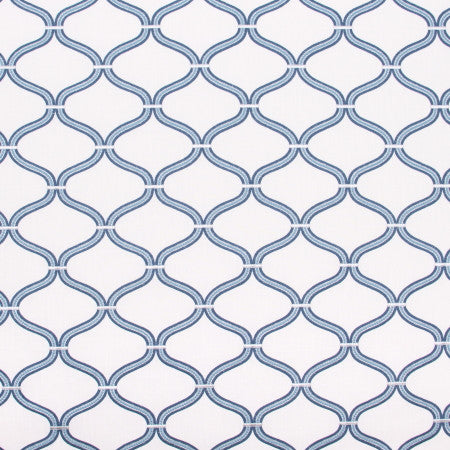 On The Mend Blue Jay by Carole Fabric MOUNTAIN SKY 73% Cotton, 27% Polyester India Passes 30,000 Double Rubs Wyzenbeek Horizontal: 7 1/2" and Vertical: 6 1/4" V 53" - Fabric Carolina -