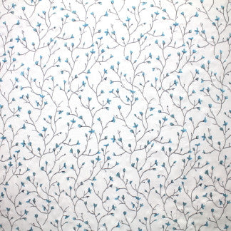 Earth Day Mist by Carole Fabric Imperial Garden 31% Viscose,26% Poly,26% Linen,17% Rayon China Passes 60,000 Double Rubs Wyzenbeek 15 5/8" V, 13 1/2" H 54"  - Fabric Carolina -