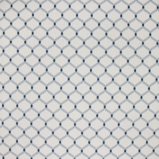 Only For You Marina by Carole Designer Fabric French Navy 73% Cotton, 27% Polyester India N/A 4 1/2" V, 3 3/4" H 54" - Swanky Fabrics -
