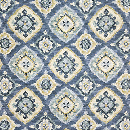 No Comparison Marine by Carole Designer Fabric Hidden Treasure 100% Cotton Spain 27" V, 13 1/2" H HD 54" - Swanky Fabrics -
