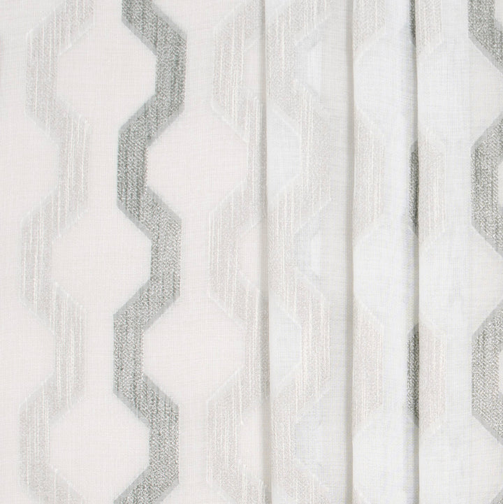 Two Paths Silver by Carole Fabric Sheer Marvel 100% Polyester TURKEY N/A Horizontal: 7625 and Vertical: 75 118 - Fabric Carolina -