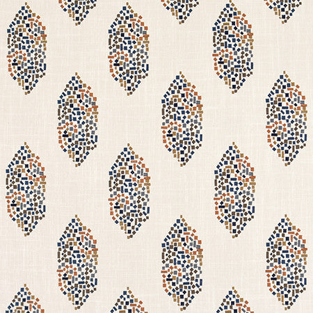 Confetti Party Cognac by Carole Fabric Harvest 36% Polyester, 26% Cotton, 22% Viscose, 16% Linen China 30,000 Wyzenbeek Double Rubs 11 3/4" V, 8 1/2" H 52"  - Fabric Carolina -