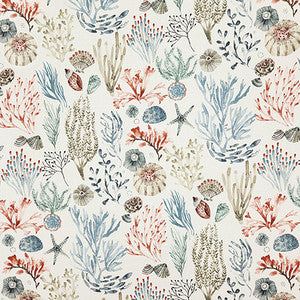 On The Coast Coral by Carole Fabric