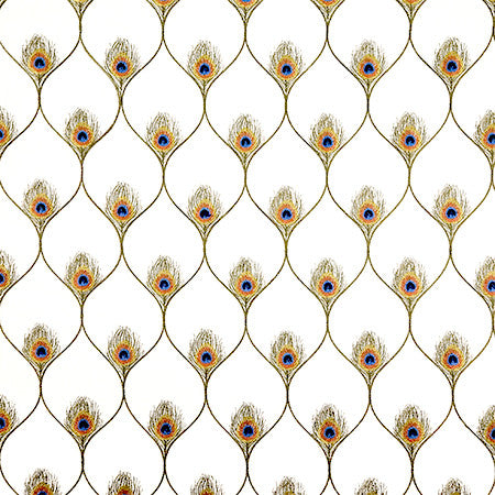 A Little Different Ivory by Carole Fabric Hidden Treasure Base: 70% Cotton, 25% Poly, 5% Linen Embr: 100% Rayon India  7 1/2" V, 4 1/4" H 53"  - Fabric Carolina -