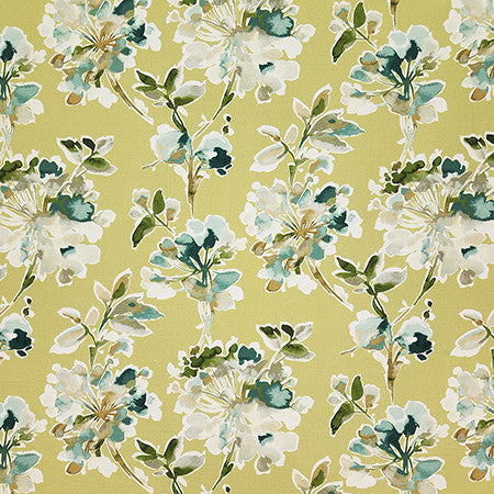 Quiet Garden Wheat by Carole Fabric Evergreen 100% Cotton India 25,000 WYZENBEEK DOUBLE RUBS 24" V, 13 3/4" H HD 54"  - Fabric Carolina -