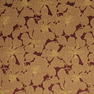 Garden Stroll Wine by Carole Fabric