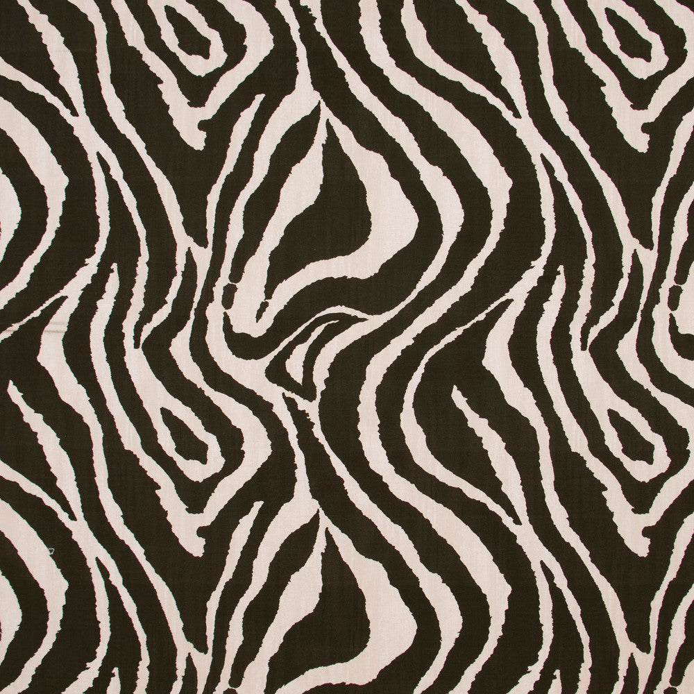 Zebra Ebony by Carole Fabric Jungle Safari 100% Cotton Spain Passes 18,000 Circular Rubs Martindale Horizontal: 27 and Vertical: 25 54 - Fabric Carolina -