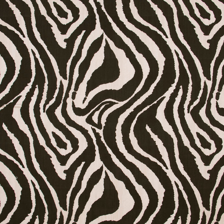 Zebra Ebony by Carole Fabric Jungle Safari 100% Cotton Spain Passes 18,000 Circular Rubs Martindale Horizontal: 27 and Vertical: 25 54 - Fabric Carolina -