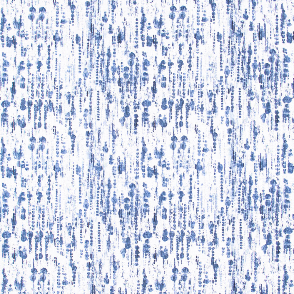 Ink Spots Marine by Carole Fabric Bluebird 100% Cotton Turkey Passes 27,000 Double Rubs Wyzenbeek Horizontal: 13.5 and Vertical: 12.5 54 - Fabric Carolina -