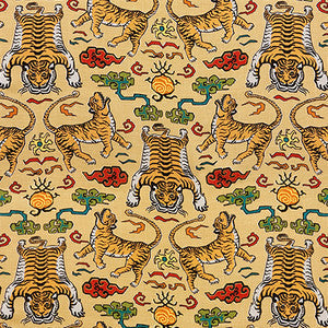 Tiger Pack Saffron by Carole Fabric