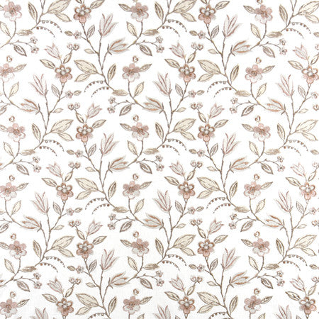 Bloom Away Blush by Carole Fabric From The Heart 58% Cotton, 42% Polyester India 12,000 Wyzenbeek Double Rubs </p><p>Repeat: 12 1/2" V, 13 1/8" H 52.25" - Fabric Carolina -
