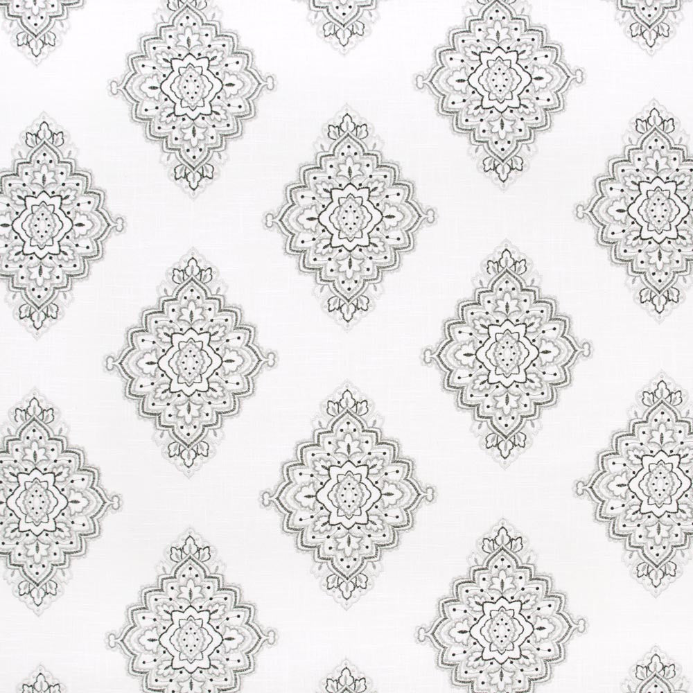 My Alibi Ebony by Carole Fabric Onyx & Ivory 55% Linen, 45% Rayon China Passes 30,000 Double Rubs Wyzenbeek Horizontal: 1775 and Vertical: 155 53 - Fabric Carolina -