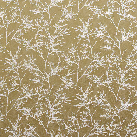 Bare Trees Saffron by Carole Designer Fabric Marble & Brass 68% Polyester, 32% Viscose Turkey 13 3/4" V, 27 1/2" H 59" - Swanky Fabrics -