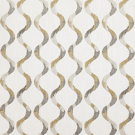 Patched In Goldenrod by Carole Fabric Evergreen Base: 100% Polyester. Embr: 100% Polyester India 30,000 WYZENBEEK DOUBLE RUBS 9 1/2" V, 5 1/4" H 53"  - Fabric Carolina -
