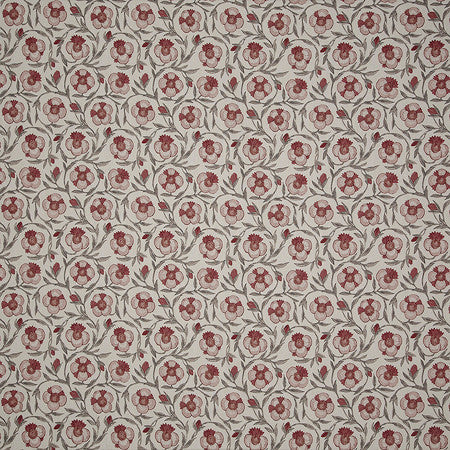 Playing Field Woodrose by Carole Designer Fabric Sunset Serenade 50% Cotton, 35% Viscose, 15% Linen India 10 1/4" V, 11" H 55"" - Swanky Fabrics -
