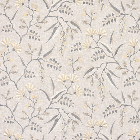 Maury Island Shadow by Carole Fabric Moonstone 52% Cotton, 48% Polyester India  18 3/8" V, 25 1/4" H 50.5"  - Fabric Carolina -