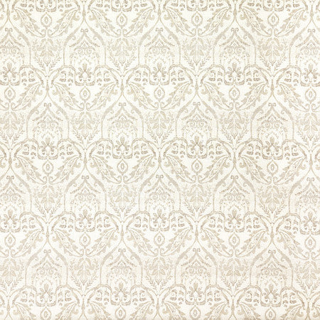 In The Mirror Linen by Carole Designer Fabric Neutral Ground 36% Polyester, 26% Cotton, 22% Viscose, 16% Linen China 18" V, 4 1/2" H HD 56 1/4"" - Swanky Fabrics -