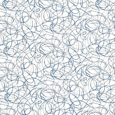 Favorite Color Marine by Carole Fabric Hidden Treasure 100% Cotton Spain  13 1/2" V, 13 1/2" H HD 54"  - Fabric Carolina -