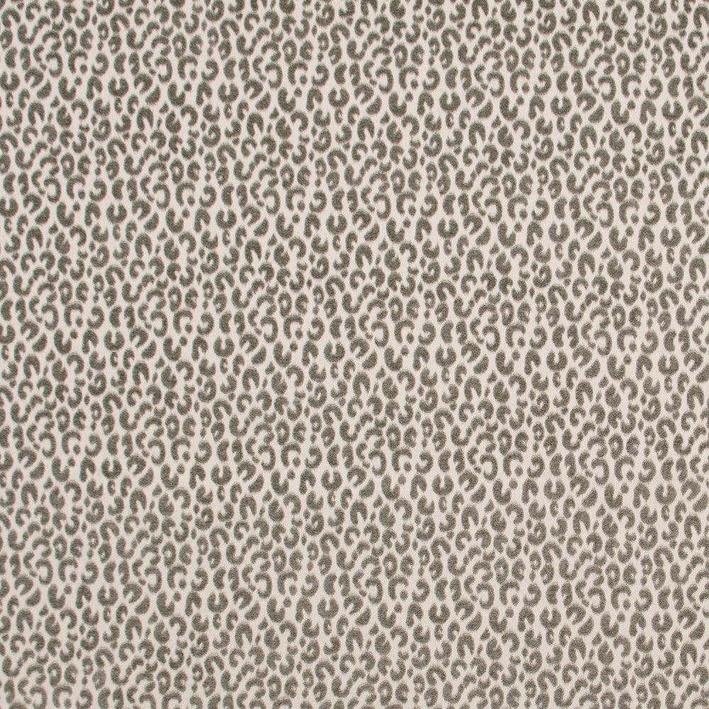 Snow Leopard Gunmetal by Carole Fabric Jungle Safari 68% Rayon, 32% Polyester- Latex Backing China Passes 15,000 Double Rubs Wyzenbeek Horizontal: 3.5 and Vertical: 4.25 56 - Fabric Carolina -