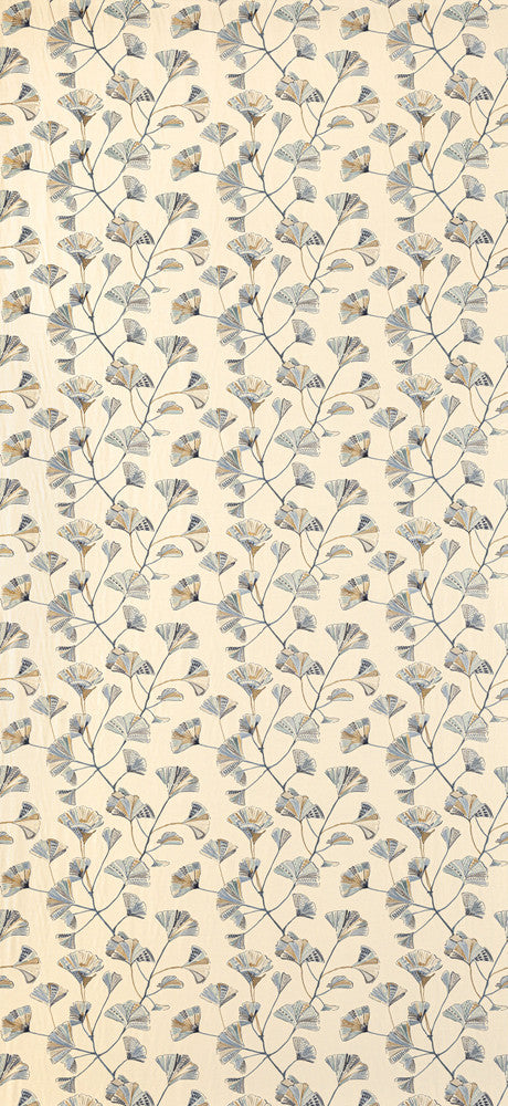 Reach For Me Mineral by Carole Fabric Wallflower Base: 34% Viscose, 33% Poly, 33% Linen. Embr: 100% Rayon CHINA 91,000 Wyzenbeek Double Rubs 15 1/4" V, 18" H 54"  - Fabric Carolina -