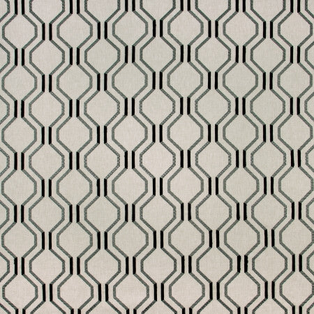 Dream Date Coal by Carole Fabric SILVER FOX 52% Cotton, 48% Polyester India Passes 30,000 Double Rubs Wyzenbeek 6 1/4" V, 6 1/4" H 52"  - Fabric Carolina -
