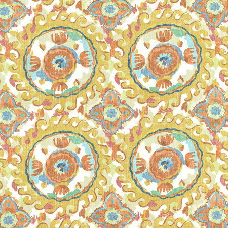<p>Sounds Great Sunny by Carole Fabric</p><p><strong>Required Minimum Quantity Purchase: 2 yards</strong></p><p>Book: Moodscapes</p><p>Content: 69% Polyester, 23% Viscose, 8% Linen</p><p>Origin: </p><p>Performance: 15,000 Wyzenbeek Double Rubs</p><p>Repeat: 13 1/2" V, 13 1/2" H</p><p>Width: 55""</p>