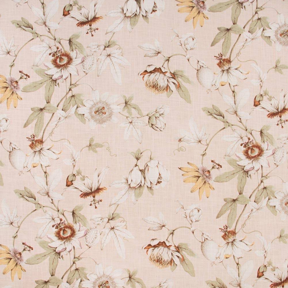 Dear Diary Blush by Carole Fabric Desert Wanderer 55% Linen, 45% Rayon- Soil & Stain Repellent Finished In USA Passes 15,000 Double Rubs Wyzenbeek Horizontal: 27 and Vertical: 2525 54 - Fabric Carolina -