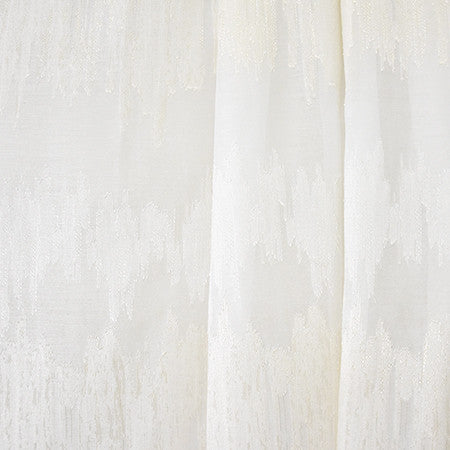 Touch Of Gold Cream by Carole Fabric Sheer Luxury 100% Polyester-Weighted Hem TURKEY  10 1/4" V, 14 1/4" H 124"  - Fabric Carolina -