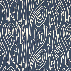 Twist About Dark Denim by Carole Fabric