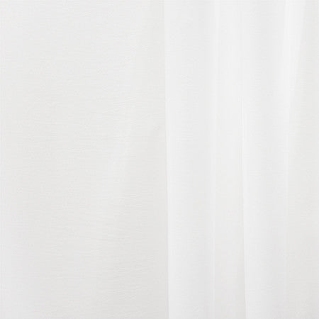 Jet Away Brilliant White by Carole Fabric Sheer Basics III 100% Polyester- Weighted Hem Turkey N/A None 126"  - Fabric Carolina -
