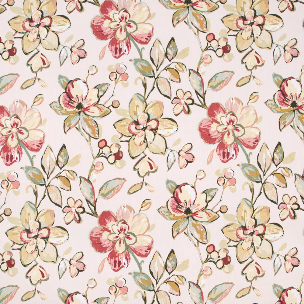 Hadley Park Rose Powder by Carole Fabric Breathtaking 100% Cotton- Soil & Stain Repellent India Passes 25,000 Double Rubs Wyzenbeek Horizontal: 27 and Vertical: 27 54 - Fabric Carolina -