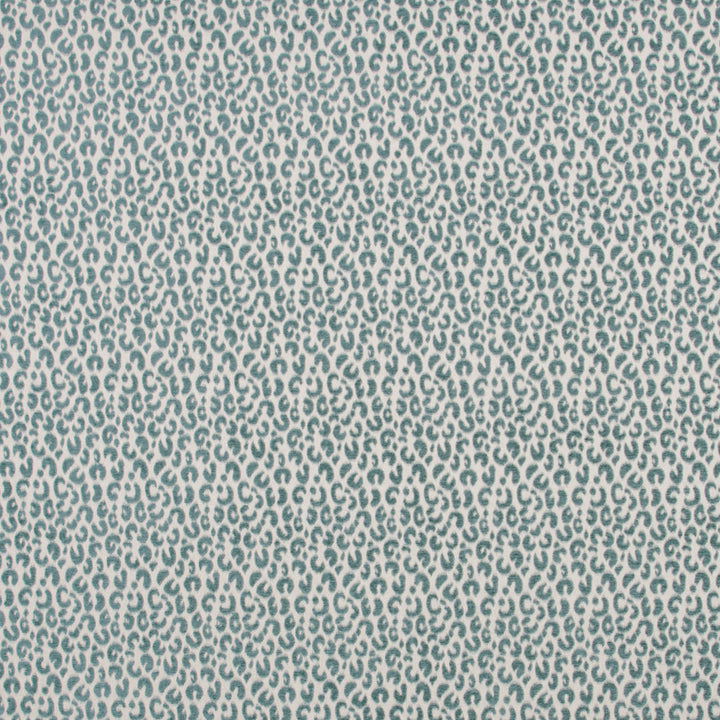 Snow Leopard Teal by Carole Fabric Jungle Safari 68% Rayon, 32% Polyester- Latex Backing China Passes 15,000 Double Rubs Wyzenbeek Horizontal: 3.5 and Vertical: 4.25 56 - Fabric Carolina -