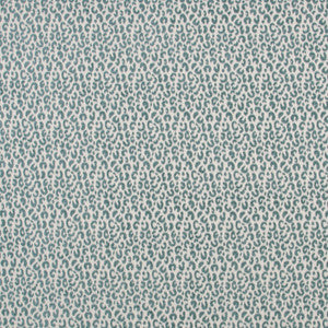 Snow Leopard Teal by Carole Fabric