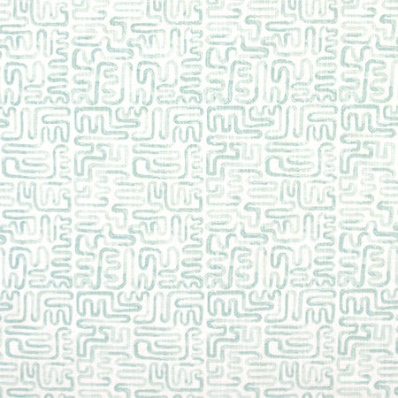 No Hesitation Water by Carole Fabric Jade 100% Cotton Pakistan 30,000 Wyzenbeek Double Rubs 12 1/2" V, 9" H 54"  - Fabric Carolina -