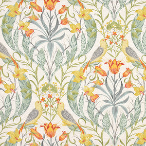Two Birds Foliage by Carole Fabric