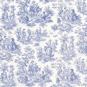 Country Toile Indigo by Carole Fabric