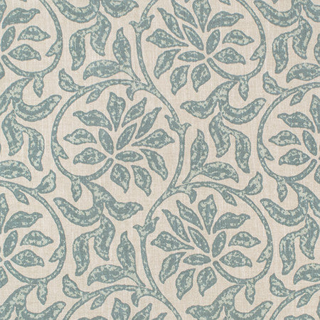Caswell Bay Harbor by Carole Designer Fabric Jade 70% Cotton, 25% Polyester, 5% Linen India 10 1/2" V, 10 3/4" H 54" - Swanky Fabrics -